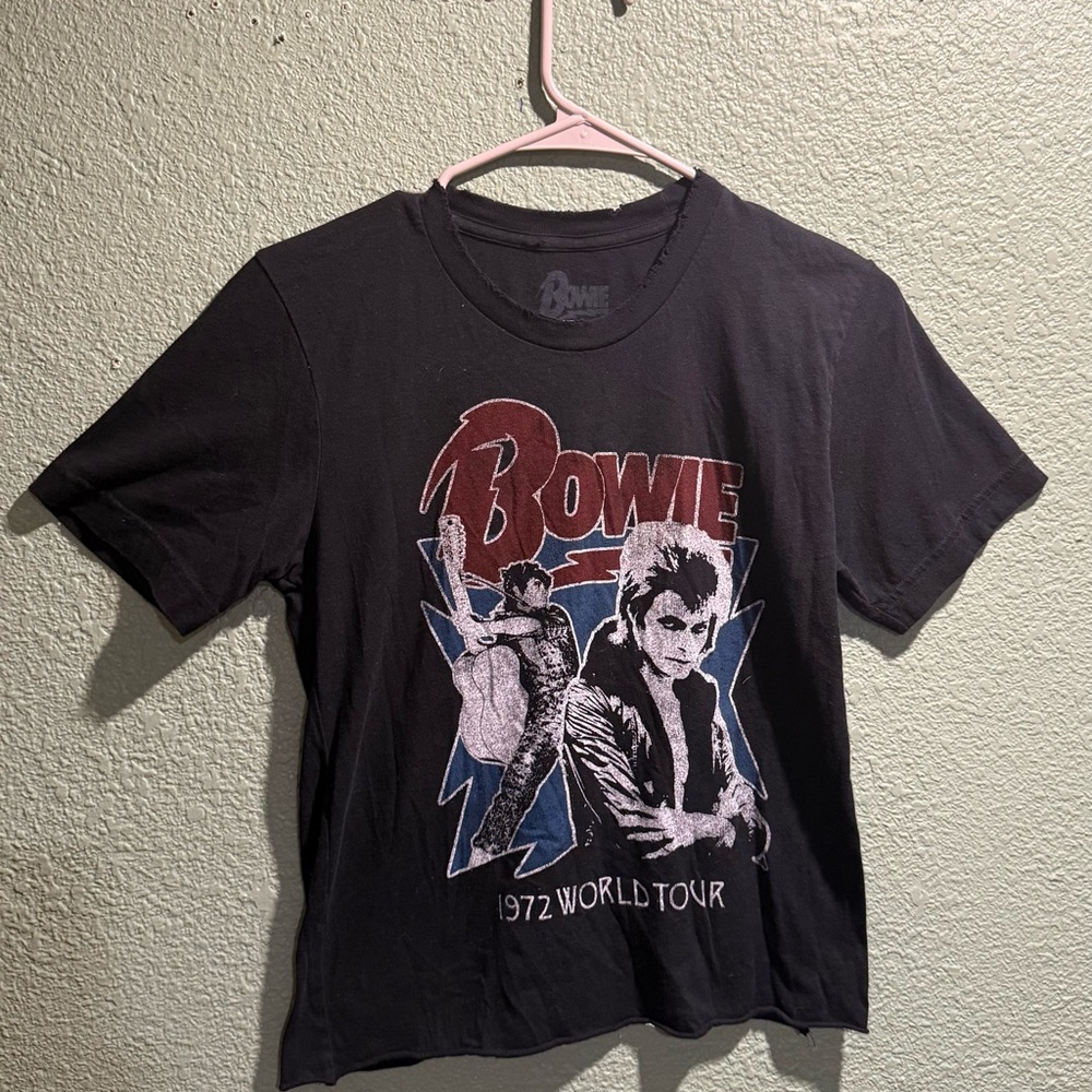 Bowie 1972 World Tour Black Kids T-Shirt